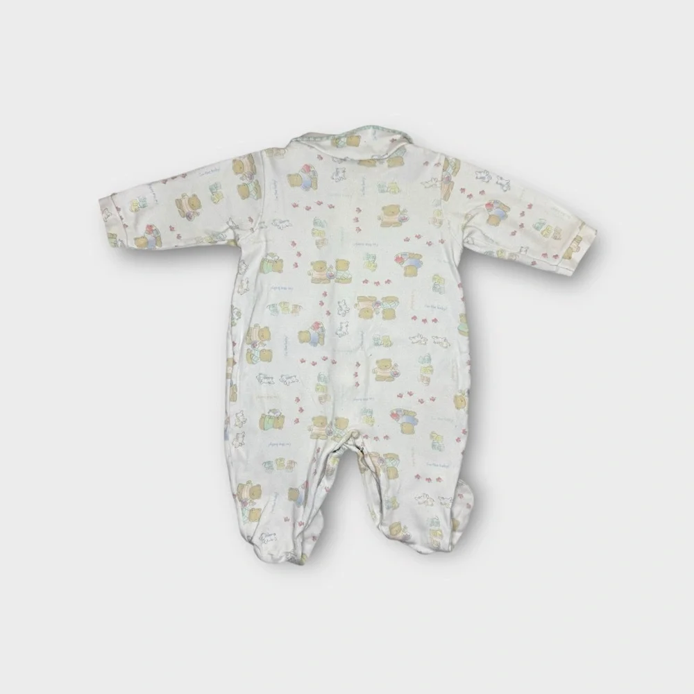 Carter’s Vintage Teddy Bear Pattern Footie Sleeper